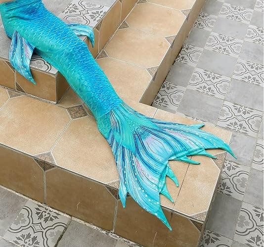 DNFUN Adults Mermaid Tail with Monofin for Swimming,2PCS thumbnail 2