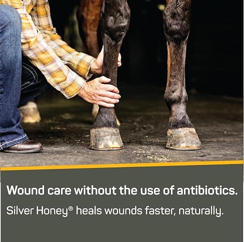 Absorbine Silver Honey Rapid Wound Repair Ointment 2oz Tube, Manuka Honey + MicroSilver BG, Horse & Large Animal Wound Care thumbnail 4