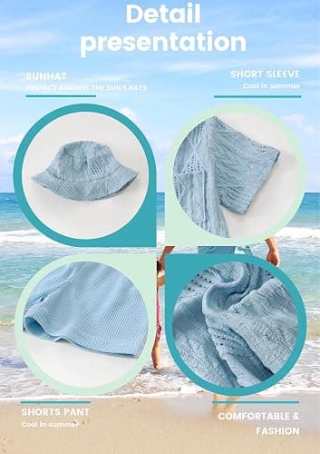 Renotemy Toddler Baby Boy Clothes Summer Outfits Infant Boy Clothing For Little Kid Shorts Sets thumbnail 5