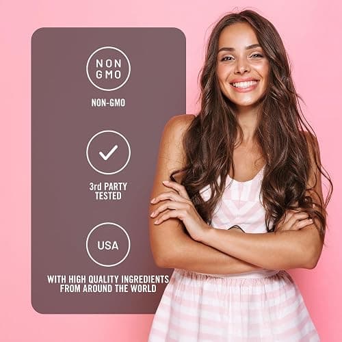NatureWise Hair Skin and Nails Vitamin, Biotin 5000mcg w/Hyaluronic Acid, Collagen for Women with C, B Complex, D3, A, E, Iron - Non-GMO, Gluten Free - 150 Softgels[50-Day Supply] thumbnail 6
