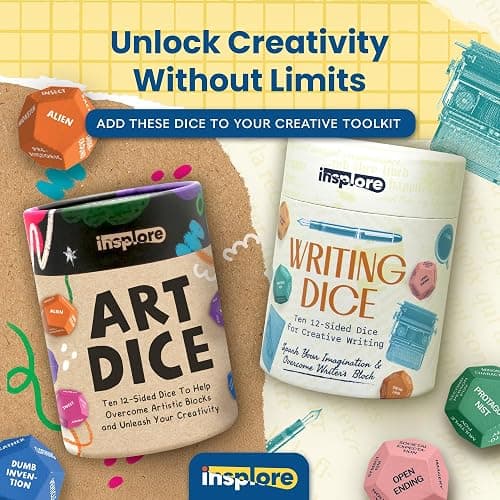 Insplore 12-Sided Writing Dice - Creative Writing Prompts Gift for Writers thumbnail 8