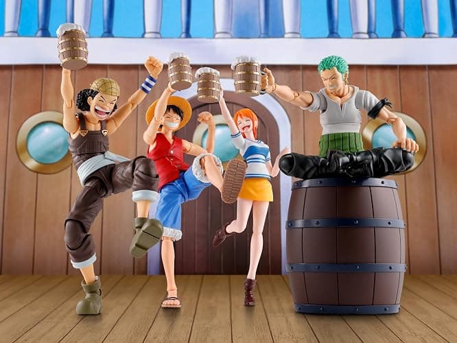 TAMASHII NATIONS - One Piece - Party Set -The Straw Hat Crew- S.H.Figuarts Action Figure | One Piece 6 Inch Scale Accessory S.H. Figuarts - Party Set The Straw Hat Crew thumbnail 8