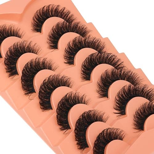 JIMIRE Mink Lashes Natural Fluffy False Eyelashes Volume Wispy 15MM Thick Fake Lashes Look Like Eyelash Extensions Pestañas 7 Pairs Pack thumbnail 3