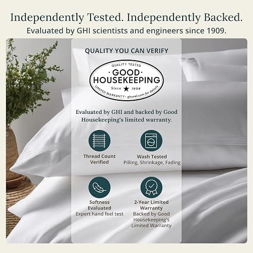 California Design Den King Bed Sheets Set - Soft 100% Organic Cotton Sheets with Deep Pockets, Crisp Percale, Breathable and Durable Bedding Set - Grey thumbnail 2