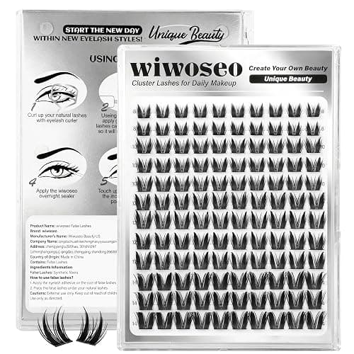 wiwoseo Bunny Lash Clusters Manga Lash Clusters Fairy Lashes Clusters with Spikes Wet Look Eyelash Clusters Flaunt Eyelash Extensions Manga Eyelash Clusters Spiky Lashes Clusters for Beginners - Image 1