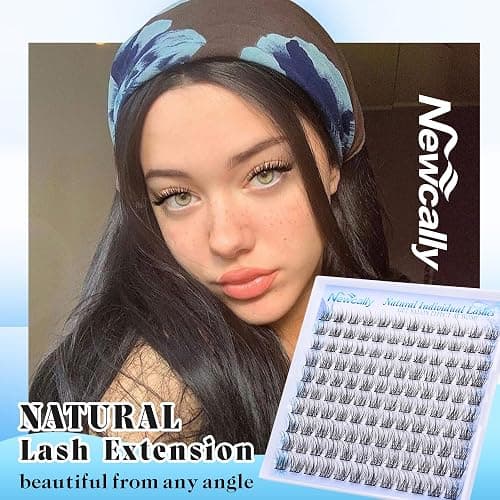 Natural Lash Clusters Eyelash Extensions C-curly Short Individual Lashes 10-14mm Wispy DIY Lash Extension Eyelash Clusters by Newcally thumbnail 5