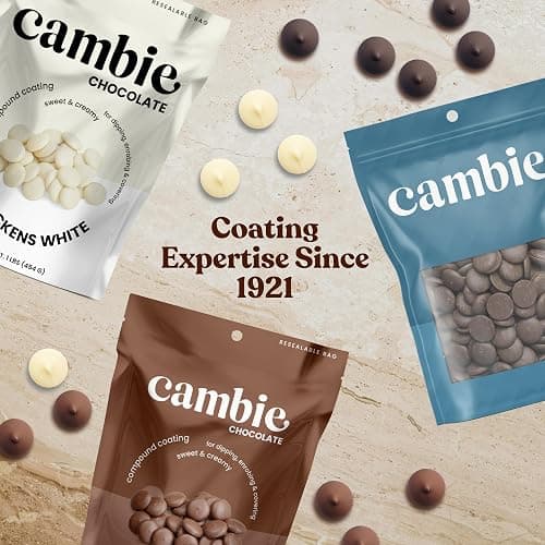 Merckens White Melting Chocolate - 1 Pound of Premium Quality White Chocolate Flavored Melting Wafers to make Dubai Chocolate Bar, Cake Pops, Cocoa Bombs, & Homemade Desserts thumbnail 8
