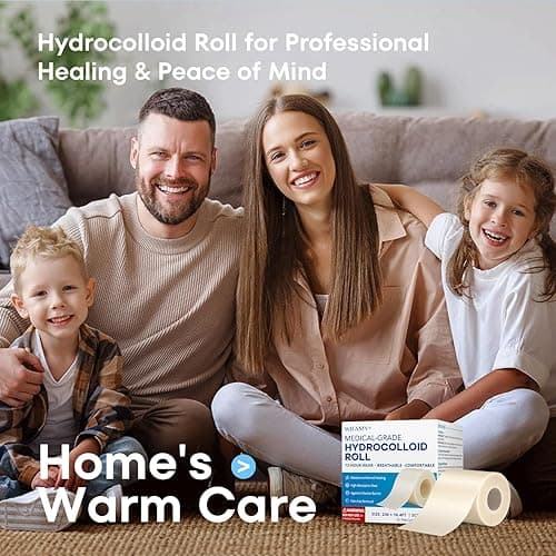 WIFAMY Hydrocolloid Roll for Wound Care: Extra Large 2IN*16.4FT Medical Grade Hydrocolloid Bandages with Self-Adhesive Cut-to-Size Pimple Patch Roll Ultra Absorbent Waterproof First Aid Kit Essential thumbnail 10