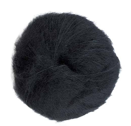 Mohair and Silk Yarn Drops Kid-Silk, 0 or Lace, 2 Ply, 0.9 oz 230 Yards per Ball (02 Black) thumbnail 5