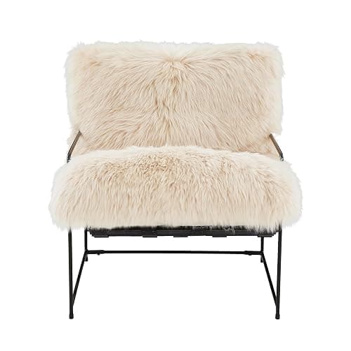 TOV Furniture Kimi Natural Genuine Sheepskin Chair thumbnail 4