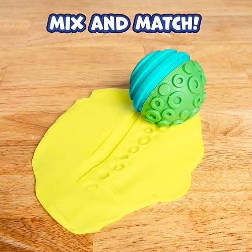 READY 2 LEARN Paint and Dough Texture Spheres, Set of 4 | Patterned Ink, Dough and Paint Stamps for Ages 2+, Mix and Match Colors and Patterns thumbnail 5