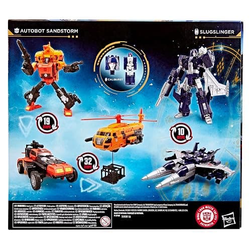 Transformers Age of the Primes Wreck 'n Doom Collection 2-Pack, 7.5-Inch Autobot Sandstorm and 5.5-Inch Slugslinger Action Figures, Robot Toys, 8+ (Amazon Exclusive) thumbnail 6