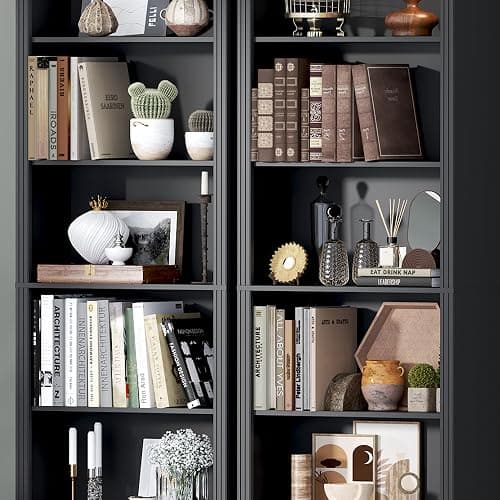 BORNOON 75" Tall Bookshelf, 6-Tier Floor Standing Bookcase with 2 Adjustable Shelves, 24" Wide Open Storage Shelf, Modern Display Organizer for Home Office, Living Room, Bedroom, Study thumbnail 6