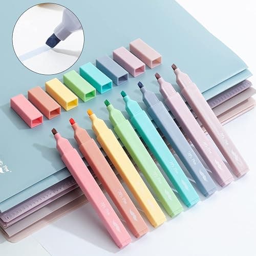Mr. Pen- Aesthetic Cute Pastel Highlighters Set, 8 pcs, Chisel Tip, Candy Colors, No Bleed Bible Assorted Colors thumbnail 8