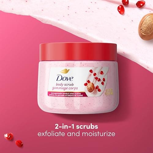 Dove Pomegranate & Shea Butter Body Scrub Exfoliates and Deeply Nourishes for Smooth, Radiant Skin 15 oz thumbnail 3