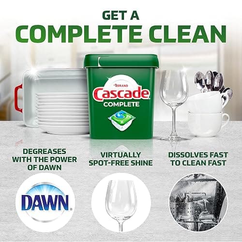 Cascade Complete Dishwasher Pods - Fresh Scent ActionPacs, Dishwasher Detergent, Dishwasher Soap, Detergent Pods, 78 Count thumbnail 2