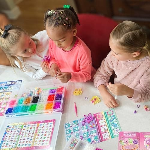 Rainbow Loom® Loomi-Pals™ MEGA Set, Features 60 Cute Assorted LP Charms, The New RL2.0, Happy Looms, Hooks, Alpha & Pony Beads, 5600 Colorful Bands All in a Carrying Case for Boys and Girls 7+ thumbnail 2