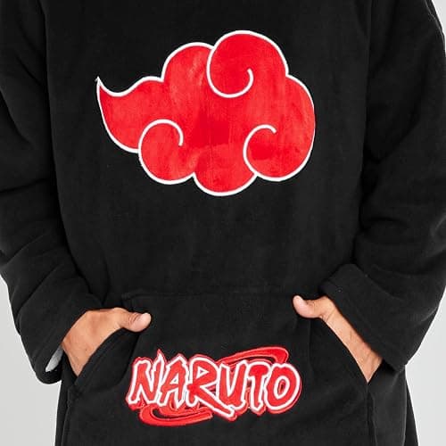NARUTO Oversized Wearable Blanket Teens Men and Women Hoodie Blanket, Fleece Warm Housewear, Loungewear, Anime Gifts thumbnail 3