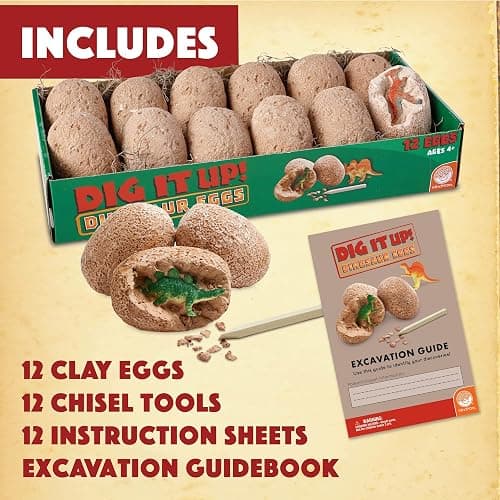 MindWare Dig It Up! Dinosaur eggs excavation kit thumbnail 5