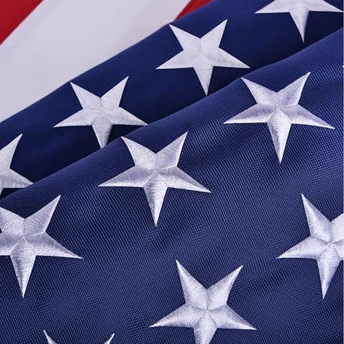 American Flags for Outside 3x5, HeavyDuty American Flag for High Wind Outdoor, UV Protected/Sewn Stripes/Embroidered Stars/Brass Grommets, US Flag Built for The Toughest Conditions thumbnail 5