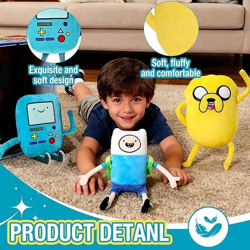 Wovxixy Cute Adventure Plush BM0 Stuffed Dolls Pillow Gifts for Christmas Birthday (Yellow) thumbnail 6