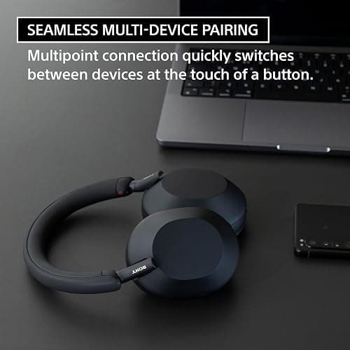 Sony WH-1000XM5 Premium Noise Canceling Wireless Headphones, Auto NC Optimizer, 30-Hour Battery, Alexa Voice Control, Smoky Pink thumbnail 9
