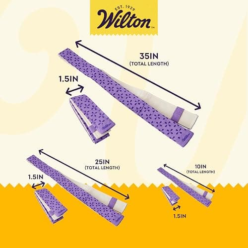 Wilton Bake-Even Baking Strips, Baking Tin Wraps, 6 Pieces thumbnail 3