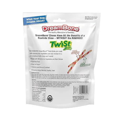 DreamBone Twist Sticks, Made With Real Chicken, Rawhide-Free Chews for Dogs, 50 Count thumbnail 3