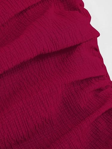 CIDER Women's Summer Cocktail Dress - Tube Ruched Ruffle Mini Dress thumbnail 2