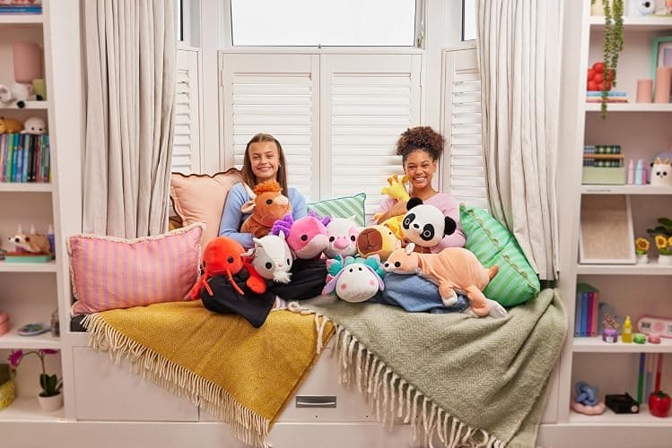 Hug-A-Lumps Hippo Harley by ZURU, Medium, 3.3 lbs, Cuddly Squishy Weighted Plush, Sleeping Pillow Plush, Stuffed Animal (Hippo) thumbnail 2