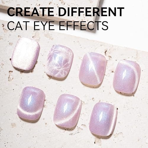 MAYCHAO 15ML Cat Eye Gel Nail Polish 1Pc Aurora Mermaid 10 Gel Polish with Magnet Soak off Holographic Magnetic Nail Polish for Nail Art Manicure Salon DIY at Home, 0.5 OZ thumbnail 5