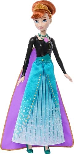 Mattel Disney Frozen Anna Fashion Doll & Accessories with 8 Surprises, Including Snowflake Gem Box, Ring for Child & 9 Play Pieces, Inspired by Movie thumbnail 5