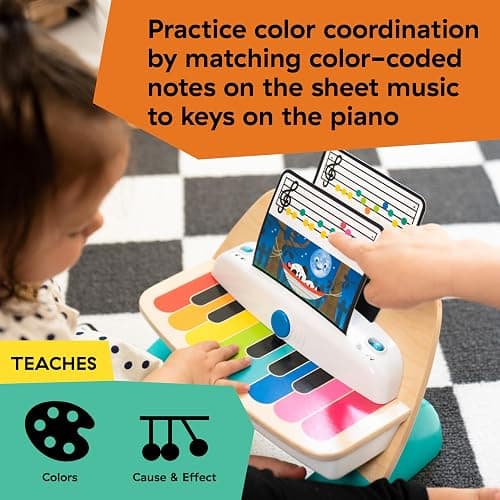 Baby Einstein and Hape Magic Touch Piano Wooden Musical Toddler Toy, Age 6 Months and Up thumbnail 5
