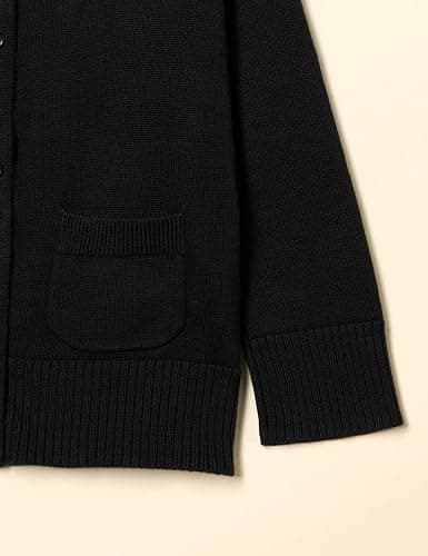 Amazon Essentials Girls Uniform Slim Fit Crewneck Cardigan Sweater thumbnail 5