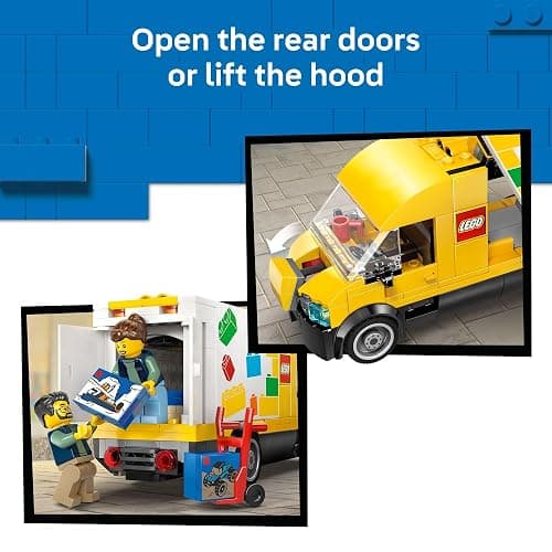 LEGO City: The Van Building Toy for Kids - Pretend Play Set for Boys & Girls, Ages 6+ - Delivery Van Toy W/2 Minifigures & 4 Mini Box Elements - Gift Idea for Birthdays - 60500 thumbnail 4