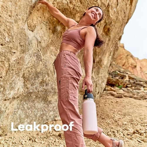 Hydro Flask Water Bottle - Insulated Stainless Steel - Wide Mouth Flex Lid, Non Spill, Leakproof and Refillable in 20 Oz thumbnail 6