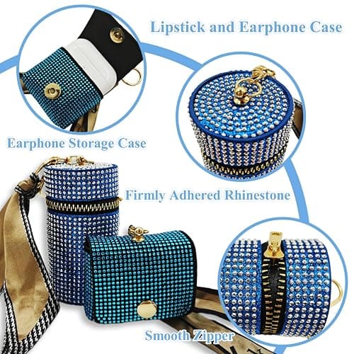 BATUMEYE Keychain Set Gift for Women with Card Holder | Wristlet Strap, Whistle, Travel Bottle Holder, Bottle Opener, Durable Synthetic Leather, Chic Printed Design, Portable thumbnail 6