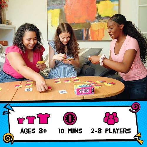 Lost Boy Entertainment Piles – Card Games – Family Games – for Kids 8 and Up – for Adults – Family Game Night – Travel & Memory Game – Party Games – 10 Mins thumbnail 2