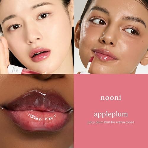 NOONI Korean Lip Oil - Appleplum | Long-Lasting, Moisturizing, Plumping, Revitalizing for Dry Lips, Waterproof, No Peel Off, Korean Tint, Hydrating Lip Stain, Nourishing Crystal Clear, 0.12 FL Oz thumbnail 4