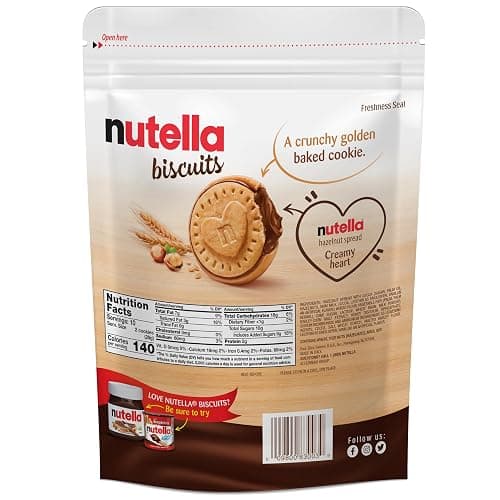 Nutella Biscuits, Hazelnut Spread With Cocoa, Sandwich Cookies, 20-Count Bag (Pack of 3) thumbnail 9