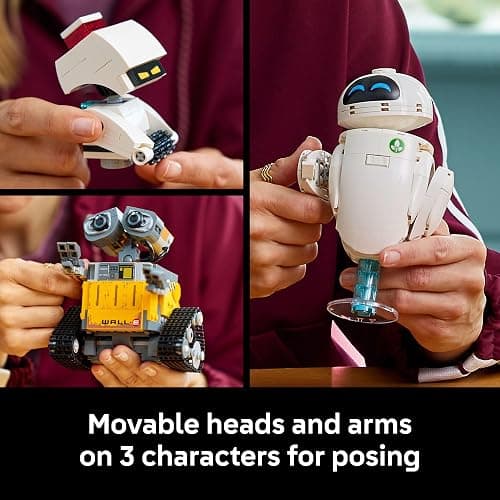 LEGO Disney & Pixar Wall-E & EVE Building Set for Adults, Ages 18+ - Home Office, Book Shelf, or Room Decor for Disney Fans - Gift Ideas for Men & Women - 43279 thumbnail 4