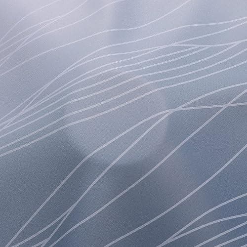 Estelar Textiler Navy Blue and Greyish White Blackout Curtains for Bedroom 84 Inches Long, Full Room Darkening Grommet Curtains for Living Room,Thermal Insulated Ombre Drapes,52Wx84L,2 Panels thumbnail 8