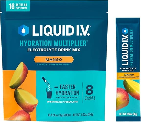 Liquid I.V.® Hydration Multiplier - Mango | Electrolyte Powder Drink Mix | 1 Pack (16 Servings) - Image 1