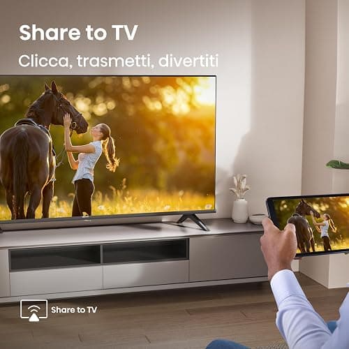 Hisense TV 40" Full HD 2025 40E43QT, Smart TV VIDAA U8, Airplay2, Game Mode, Works with Alexa, Tuner DVB-T2/S2 HEVC 10, lativù, 40'', 2025 LED thumbnail 11