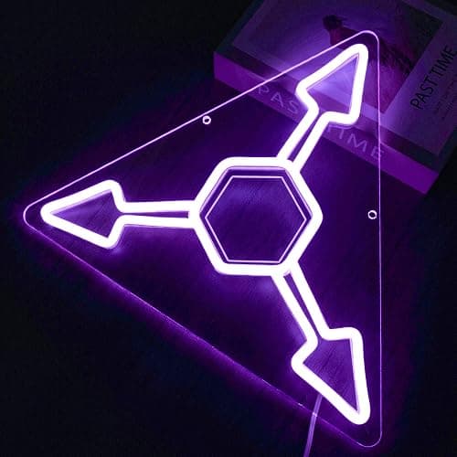 Murder Uzi Neon Sign For Wall Decor Dimmable USB Powered Absolute Solver Neon Light for Gaming Room Man Cave Decor Ideal Modern LED Light for Fans(13.2 * 11.5inch) - Purple thumbnail 3