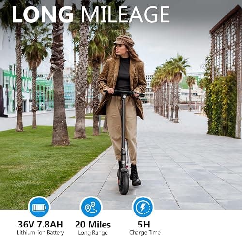 SISIGAD Electric Scooter Adults 10" Tires, 600W Peak Motor, Max 22 MPH Speed, 30 Miles Long Range, Portable Folding E-Scooter for Commuting with Dual Brakes, LCD Display APP Control thumbnail 2