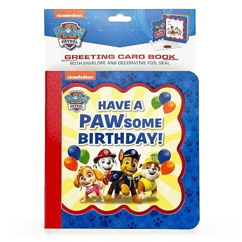 Paw Patrol Happy Pawsome Birthday; Greeting Card Board Book with Personalization Flap, Gifts for Birthdays (Little Bird Greetings) thumbnail 12