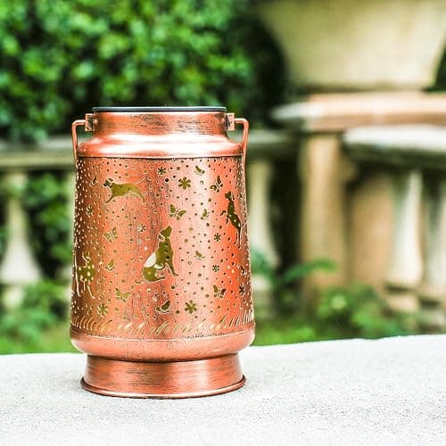 Dog Solar Lanterns Outdoor Waterproof Hanging Solar Lights Dog Gifts for Women Men Metal Decorative LED Lanterns for Yard, Patio, Lawn, Tabletop, Pathway, Landscape, Garden Decor, Dog Lovers Gifts thumbnail 8