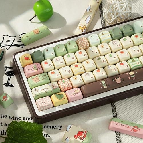 COOMICKEY Cute Keycaps, Thick PBT Keycap FOA Profile, 149 Keys Keyboard Keycaps, Dye-Sublimation Keycap Set Compatible with 60% 75% 96% 100% Cherry Gateron MX Switches Mechanical Gaming Keyboard thumbnail 7