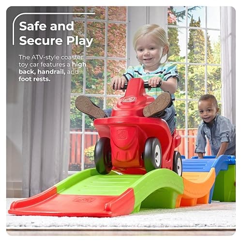 Step2 Up & Down Roller Coaster Kids Ride On Toy, Push Car, Indoor/Outdoor Playset, Made of Durable Plastic, Max Weight 50 lbs., For Toddlers 2-5 Years Old, Multicolor thumbnail 4